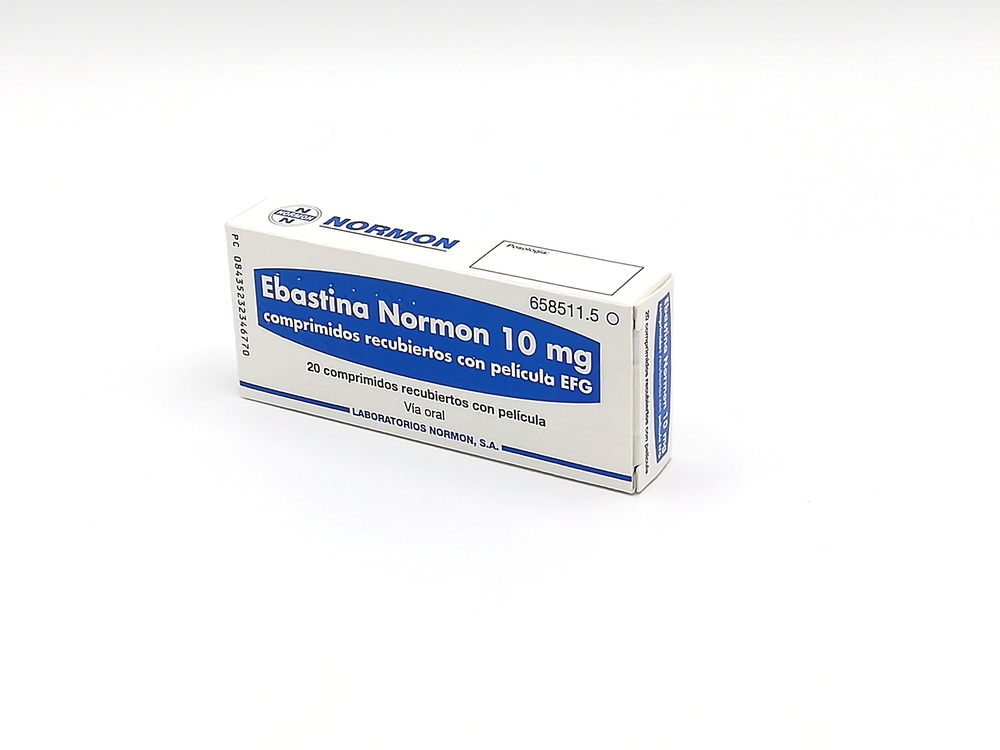 EBASTINA NORMON 10 mg COMPRIMIDOS REVESTIDOS POR PELÍCULA