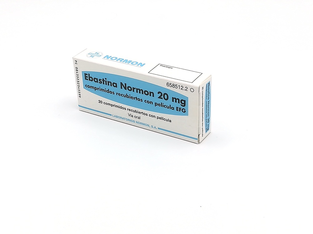 EBASTINA NORMON 20 mg COMPRIMIDOS REVESTIDOS POR PELÍCULA