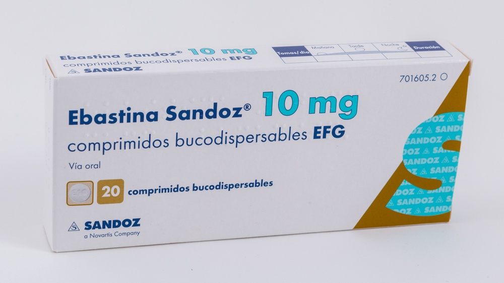 EBASTINA SANDOZ 10 mg COMPRIMIDOS ORODISPERSÍVEIS