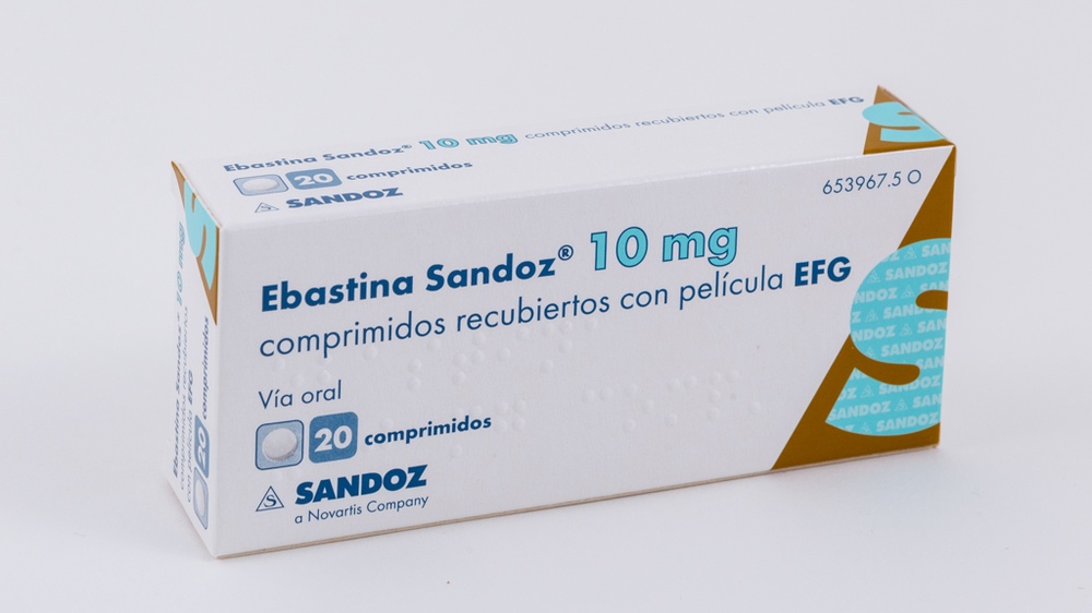 EBASTINA SANDOZ 10 mg COMPRIMIDOS REVESTIDOS POR PELÍCULA