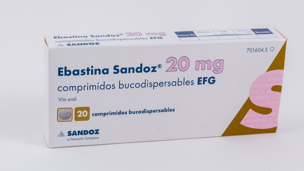 EBASTINA SANDOZ 20 mg COMPRIMIDOS ORODISPERSÍVEIS