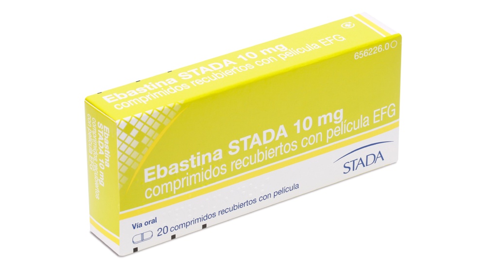 EBASTINA STADA 10 mg COMPRIMIDOS REVESTIDOS POR PELÍCULA