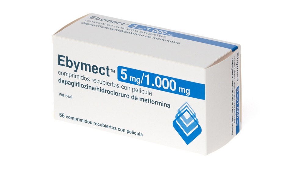 EBYMECT 5 MG/1000 MG COMPRIMIDOS REVESTIDOS POR PELÍCULA