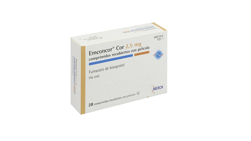 EMCONCOR COR 2,5 mg COMPRIMIDOS REVESTIDOS POR PELÍCULA