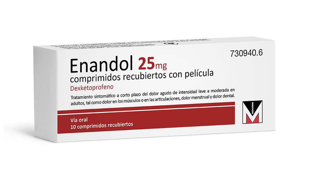 ENANDOL 25 mg COMPRIMIDOS REVESTIDOS POR PELÍCULA