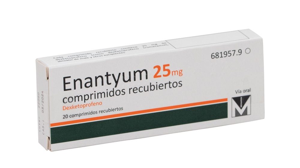 ENANTYUM 25 mg COMPRIMIDOS REVESTIDOS POR PELÍCULA
