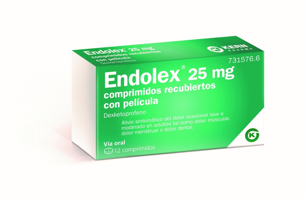 ENDOLEX 25 mg COMPRIMIDOS REVESTIDOS POR PELÍCULA
