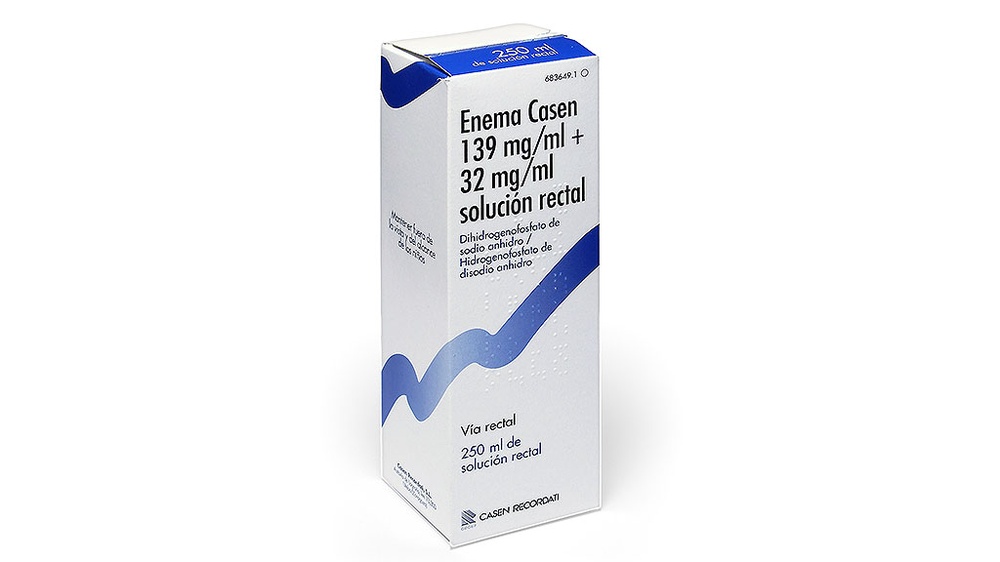 ENEMA CASEN 139 mg/ml + 32 mg/ml SOLUÇÃO RETAL