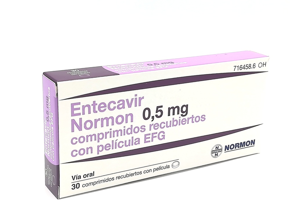 ENTECAVIR NORMON 0,5 mg COMPRIMIDOS REVESTIDOS POR PELÍCULA