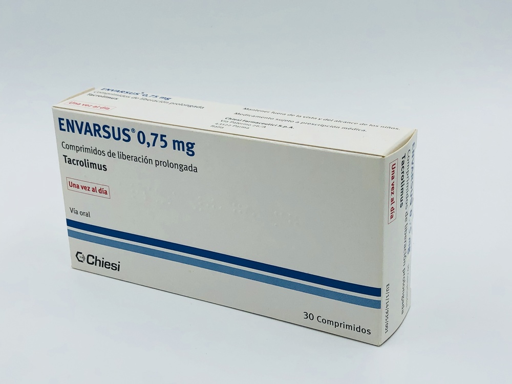 Envarsus 0,75mg comprimidos de libertação prolongada