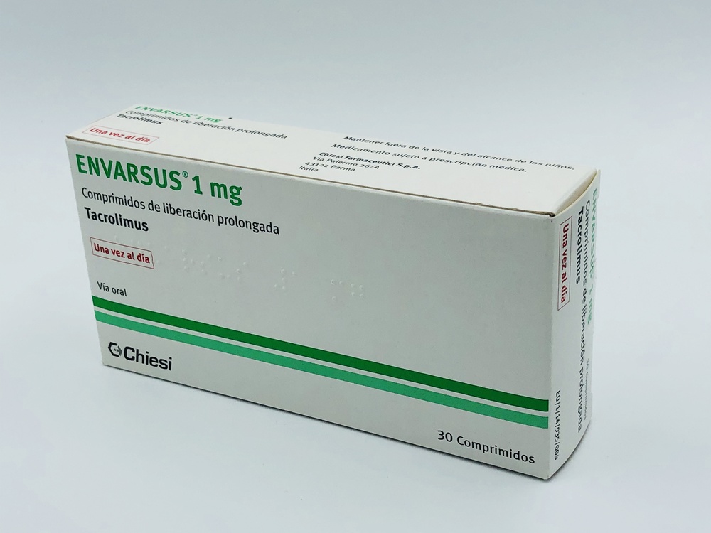 Envarsus 1mg COMPRIMIDOS DE LIBERTAÇÃO PROLONGADA