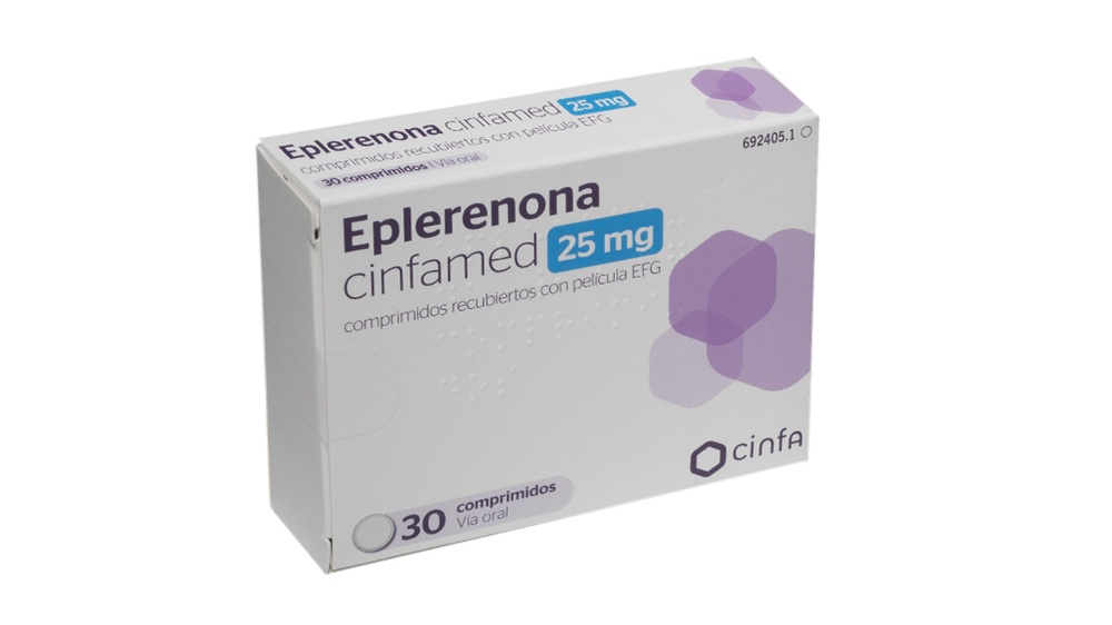 EPLERENONA CINFAMED 25 mg COMPRIMIDOS REVESTIDOS POR PELÍCULA
