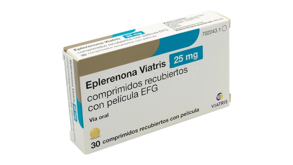 EPLERENONA VIATRIS 25 mg COMPRIMIDOS REVESTIDOS POR PELÍCULA