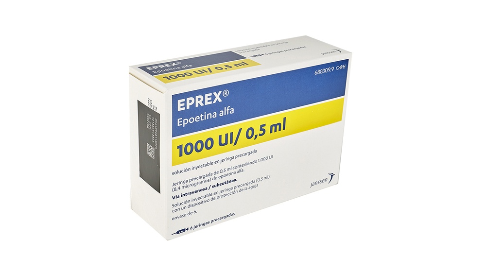 EPREX 1000 UI/0,5 ml SOLUÇÃO INJETÁVEL EM SERINGAS PREENCHIDAS