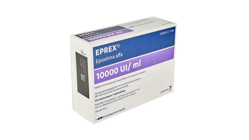 EPREX 10000 UI/1 ml SOLUÇÃO INJETÁVEL EM SERINGAS PREENCHIDAS