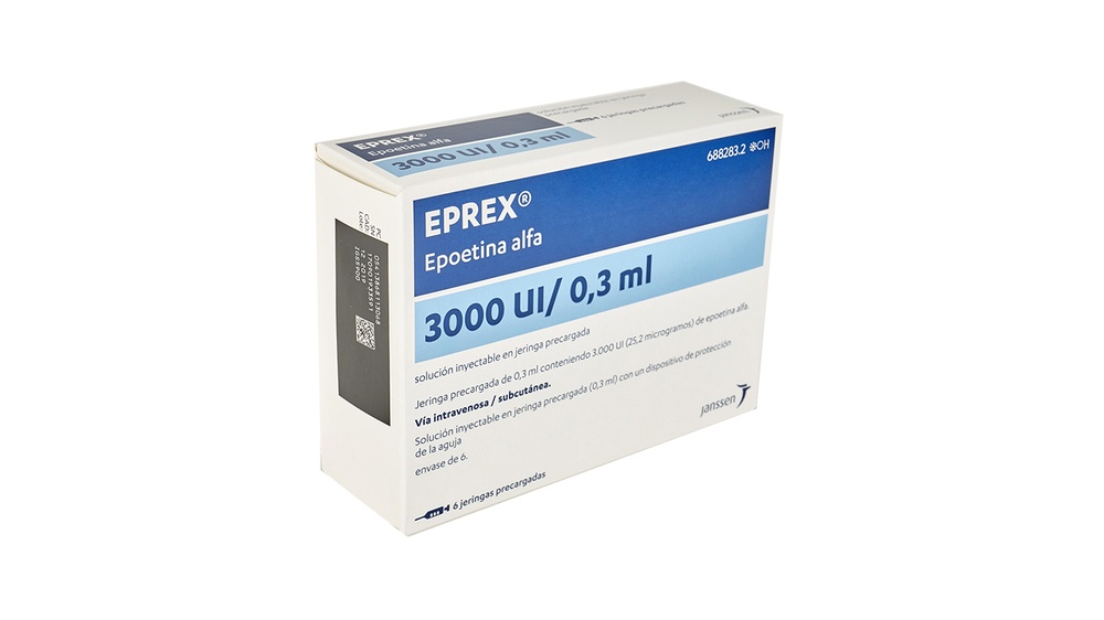 EPREX 3000 UI/0,3 ml SOLUÇÃO INJETÁVEL EM SERINGAS PREENCHIDAS