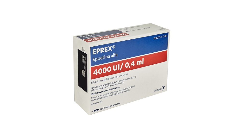 EPREX 4000 UI/0,4 ml SOLUÇÃO INJETÁVEL EM SERINGAS PREENCHIDAS