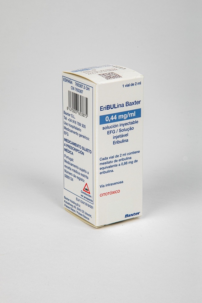 ERIBULINA BAXTER 0,44 mg/mL Solução Injectável