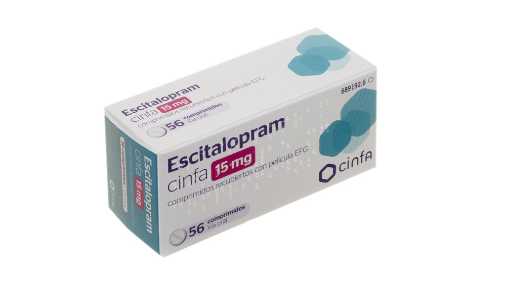 ESCITALOPRAM CINFA 15 mg COMPRIMIDOS REVESTIDOS POR PELÍCULA