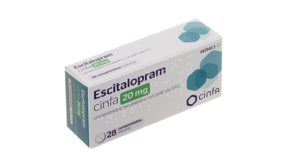 ESCITALOPRAM CINFA 20 mg COMPRIMIDOS REVESTIDOS POR PELÍCULA