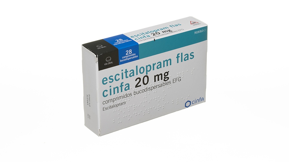ESCITALOPRAM FLAS CINFA 20 mg COMPRIMIDOS ORODISPERSÍVEIS