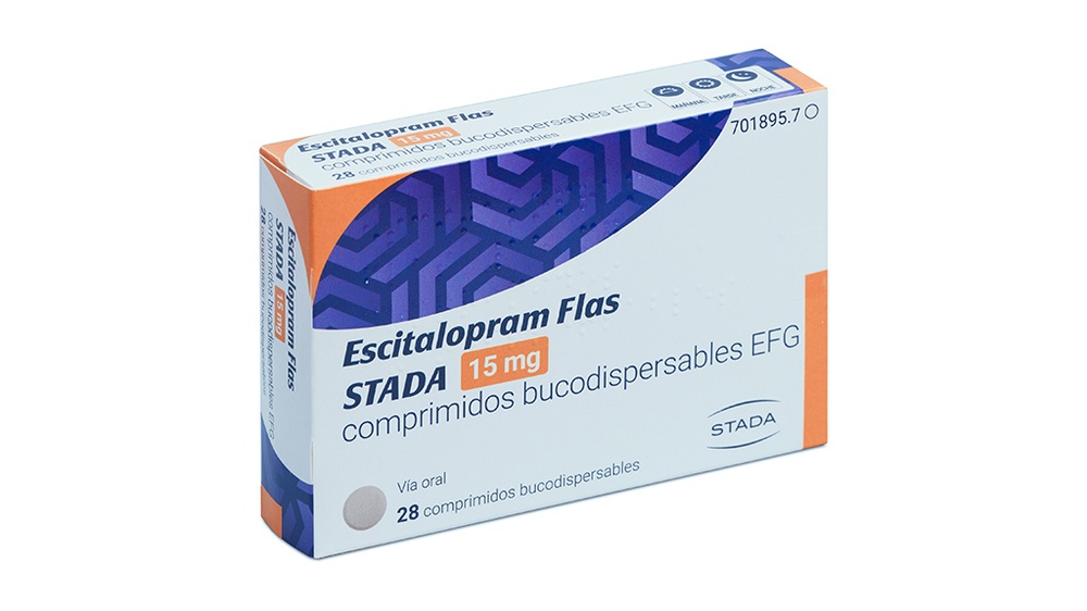 ESCITALOPRAM FLAS STADA 15 mg COMPRIMIDOS ORODISPERSÍVEIS