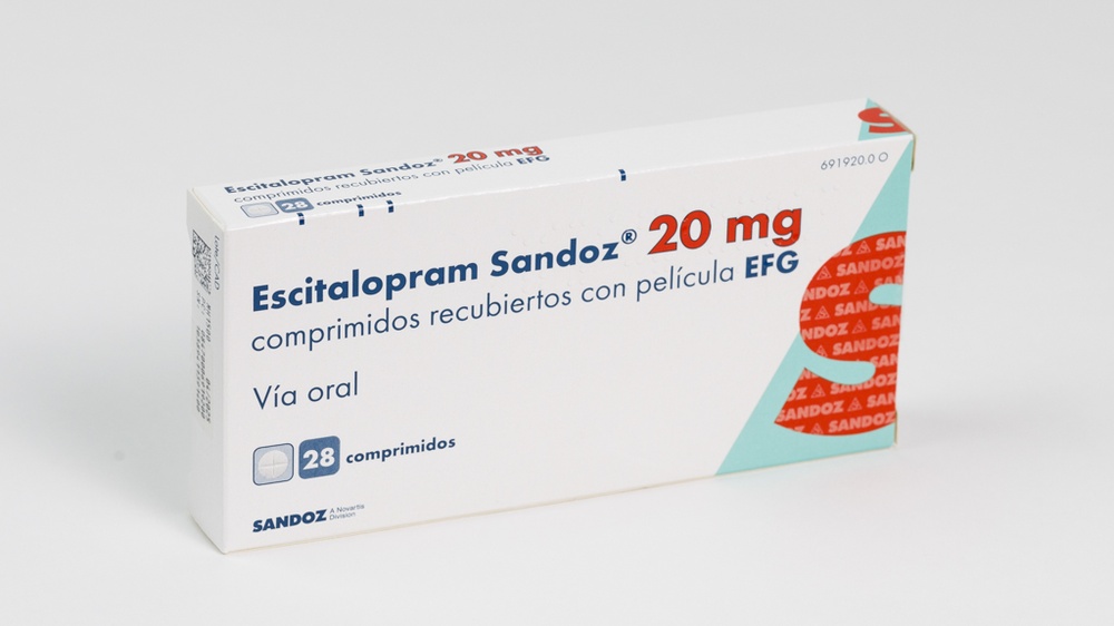 ESCITALOPRAM SANDOZ 20 mg COMPRIMIDOS REVESTIDOS POR PELÍCULA