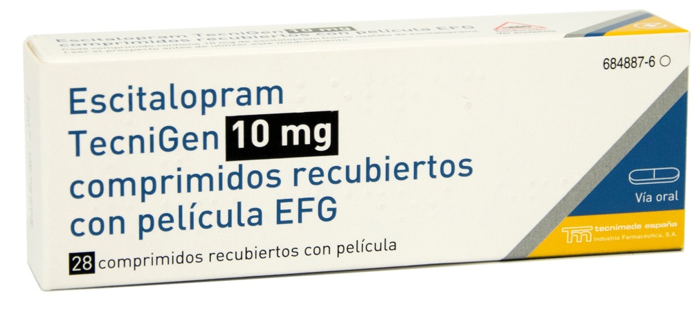 ESCITALOPRAM TECNIGEN 10 mg COMPRIMIDOS REVESTIDOS POR PELÍCULA