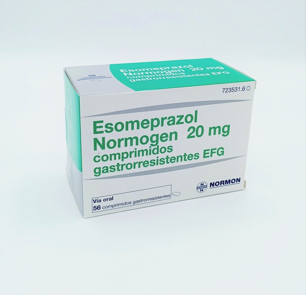 ESOMEPRAZOL NORMOGEN 20 mg COMPRIMIDOS GASTRO-RESISTENTES