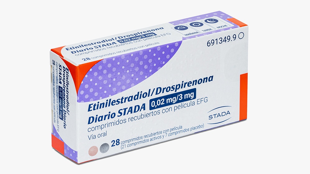 ETINILESTRADIOL/DROSPIRENONA DIÁRIO STADA 0,02 mg/3 mg COMPRIMIDOS REVESTIDOS POR PELÍCULA