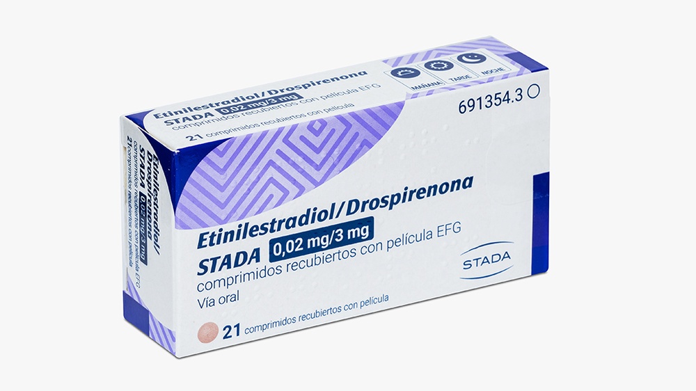 ETINILESTRADIOL/DROSPIRENONA STADA 0,02 mg/3 mg COMPRIMIDOS REVESTIDOS POR PELÍCULA