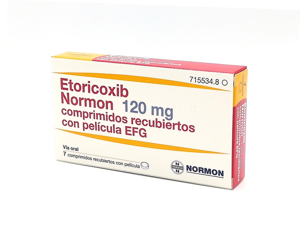ETORICOXIB NORMON 120 mg COMPRIMIDOS REVESTIDOS POR PELÍCULA