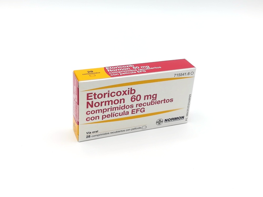 ETORICOXIB NORMON 60 mg COMPRIMIDOS REVESTIDOS POR PELÍCULA
