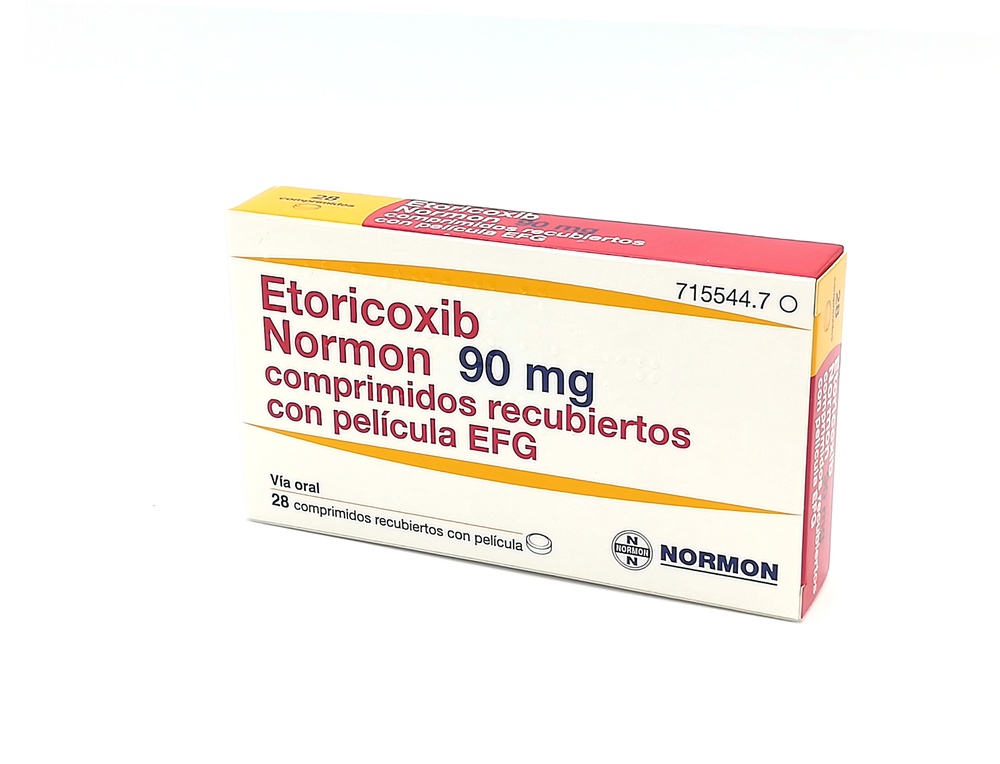 ETORICOXIB NORMON 90 mg COMPRIMIDOS REVESTIDOS POR PELÍCULA