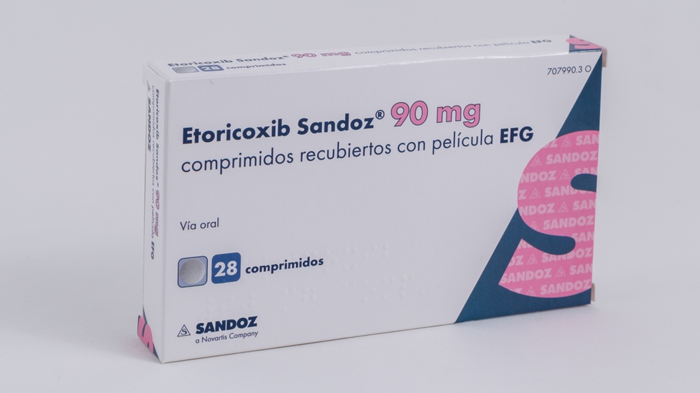 ETORICOXIB SANDOZ 90 mg COMPRIMIDOS REVESTIDOS POR PELÍCULA