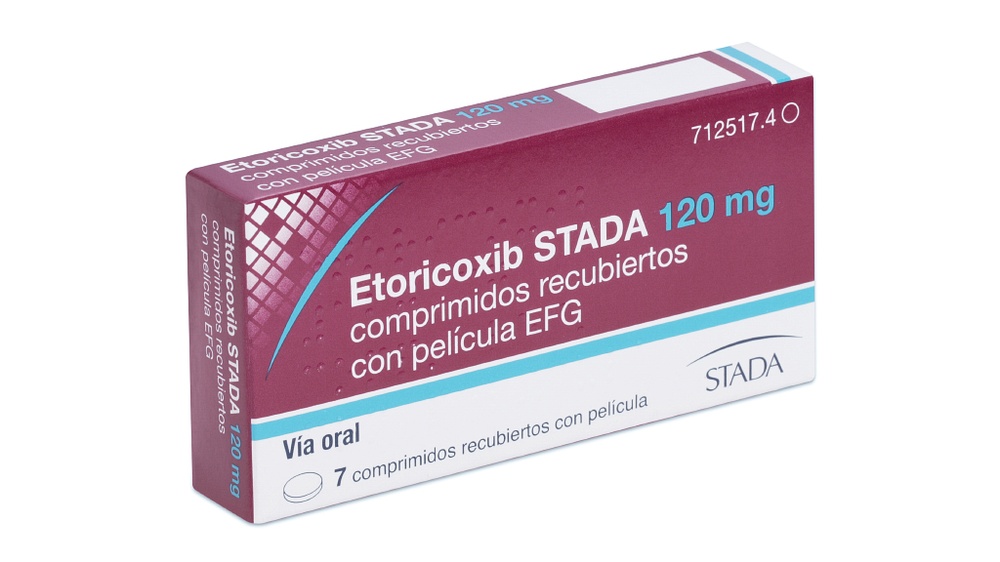 ETORICOXIB STADA 120 mg COMPRIMIDOS REVESTIDOS POR PELÍCULA