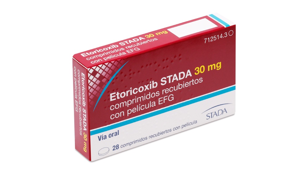 ETORICOXIB STADA 30 mg COMPRIMIDOS REVESTIDOS POR PELÍCULA