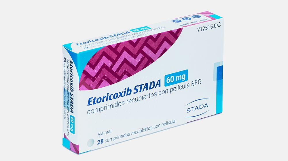 ETORICOXIB STADA 60 mg COMPRIMIDOS REVESTIDOS POR PELÍCULA