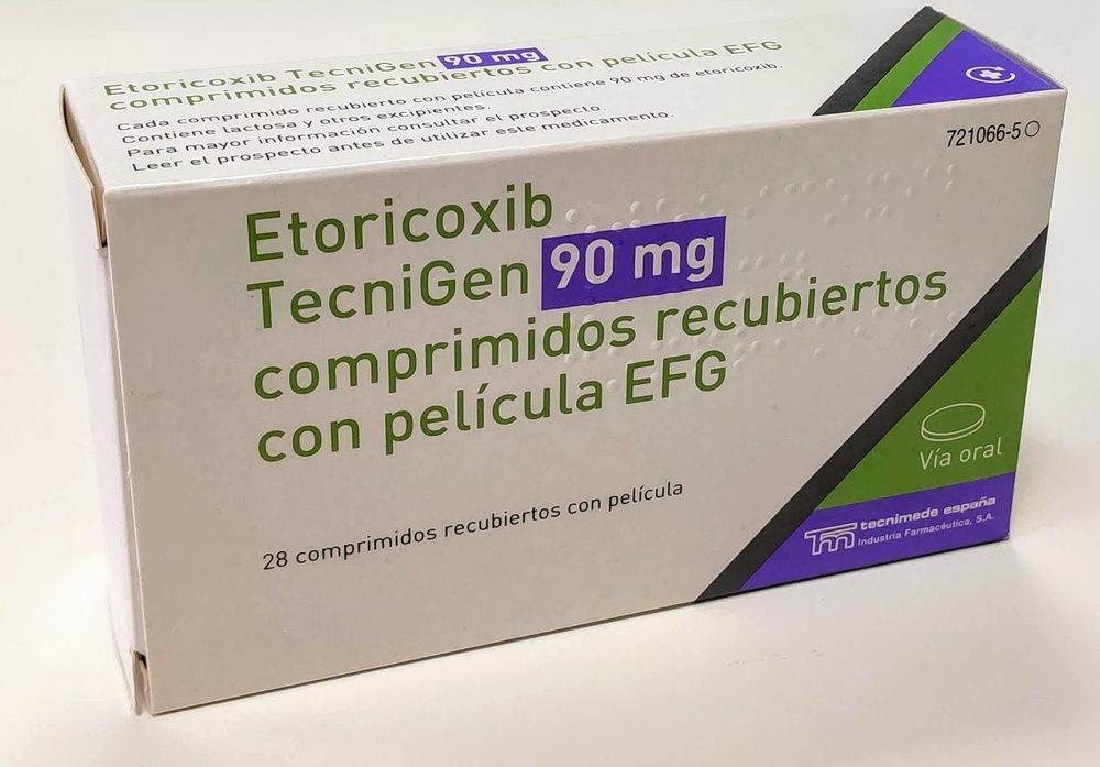 ETORICOXIB TECNIGEN 90 mg COMPRIMIDOS REVESTIDOS POR PELÍCULA