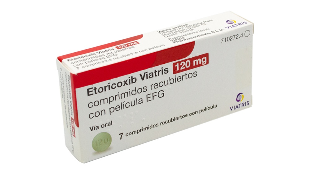 ETORICOXIB VIATRIS 120 mg COMPRIMIDOS REVESTIDOS POR PELÍCULA