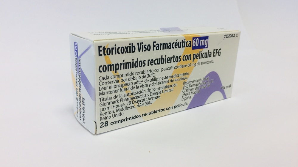 ETORICOXIB VISO FARMACEUTICA 60 mg COMPRIMIDOS REVESTIDOS POR PELÍCULA