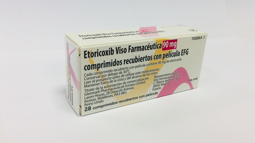 ETORICOXIB VISO FARMACEUTICA 90 mg COMPRIMIDOS REVESTIDOS POR PELÍCULA