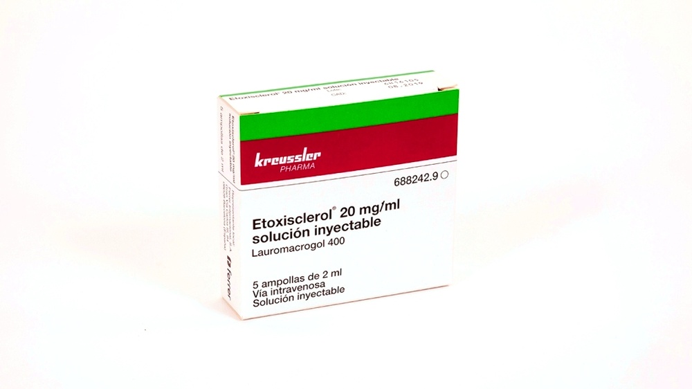 ETOXISCLEROL 20 mg/ml SOLUÇÃO INJETÁVEL