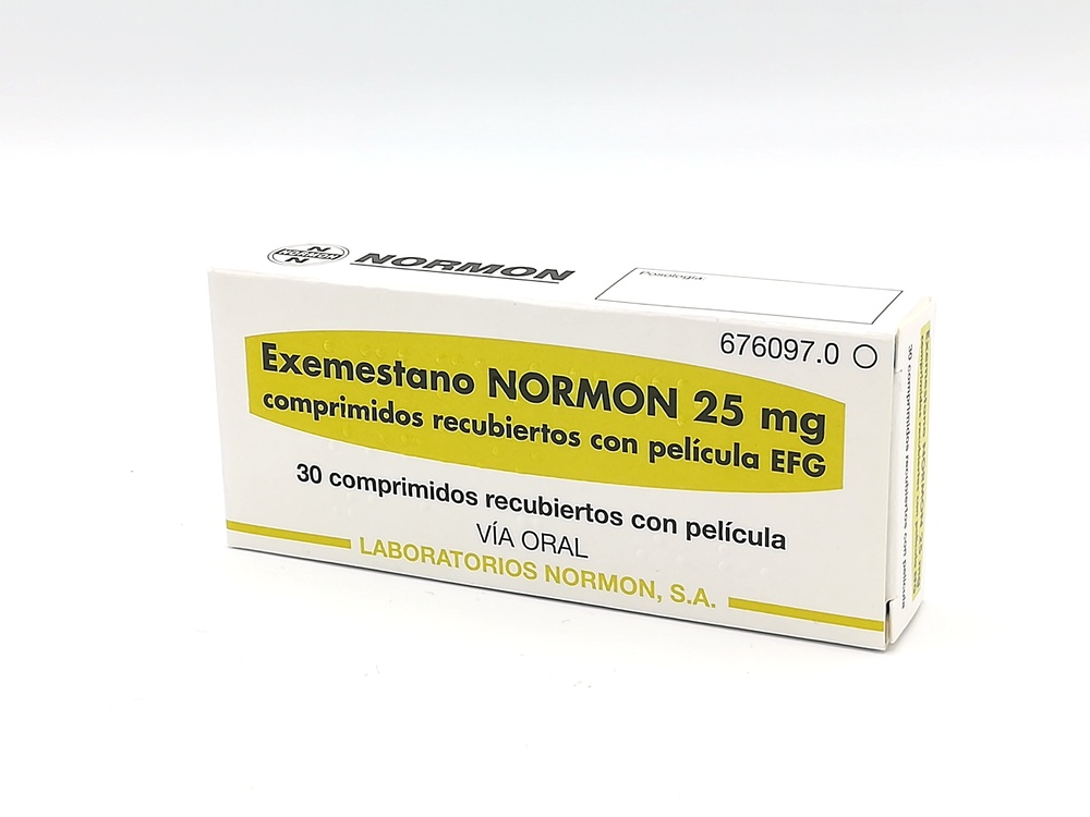 EXEMESTANO NORMON 25 mg COMPRIMIDOS REVESTIDOS POR PELÍCULA