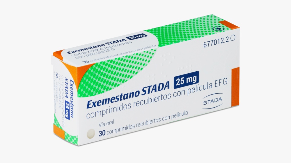 EXEMESTANO STADA 25 mg COMPRIMIDOS REVESTIDOS POR PELÍCULA
