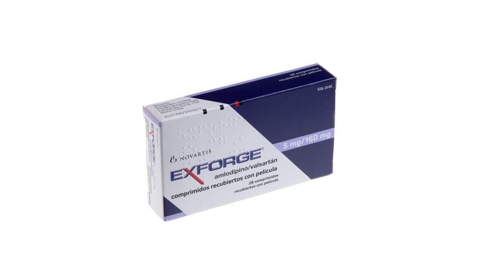 EXFORGE 5 mg/160 mg COMPRIMIDOS REVESTIDOS POR PELÍCULA