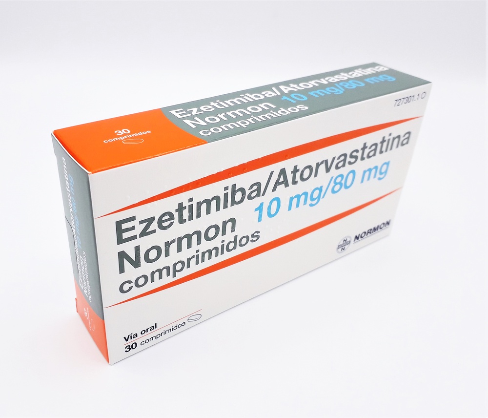 EZETIMIBA/ATORVASTATINA NORMON 10 mg/80 mg COMPRIMIDOS