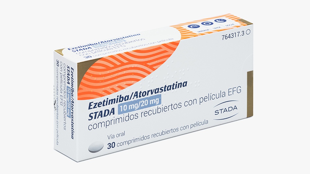 EZETIMIBA/ATORVASTATINA STADA 10 mg/20 mg COMPRIMIDOS REVESTIDOS POR PELÍCULA