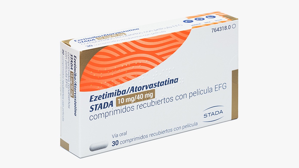 EZETIMIBA/ATORVASTATINA STADA 10 mg/40 mg COMPRIMIDOS REVESTIDOS POR PELÍCULA