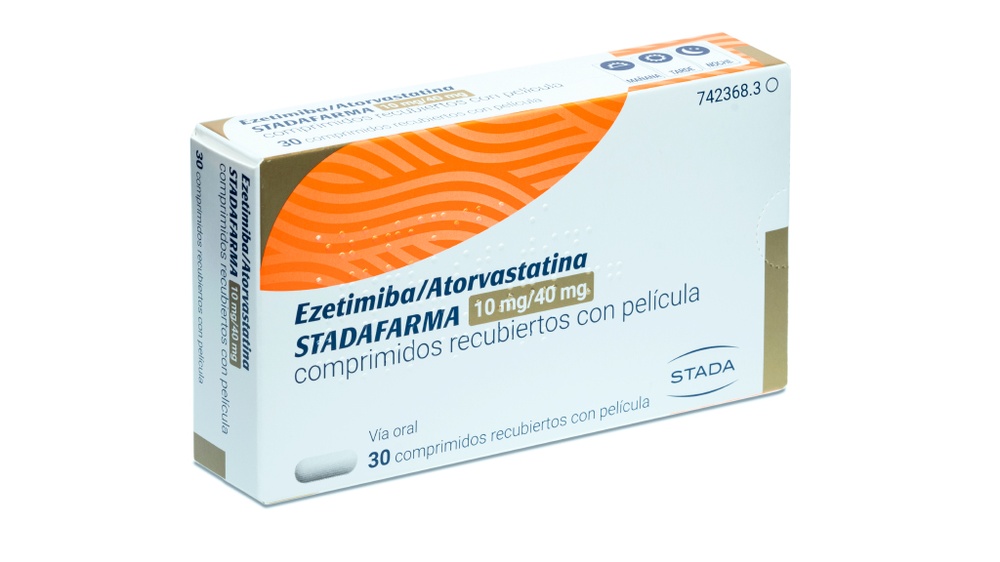 EZETIMIBA/ATORVASTATINA STADAFARMA 10 mg/40 mg COMPRIMIDOS REVESTIDOS POR PELÍCULA